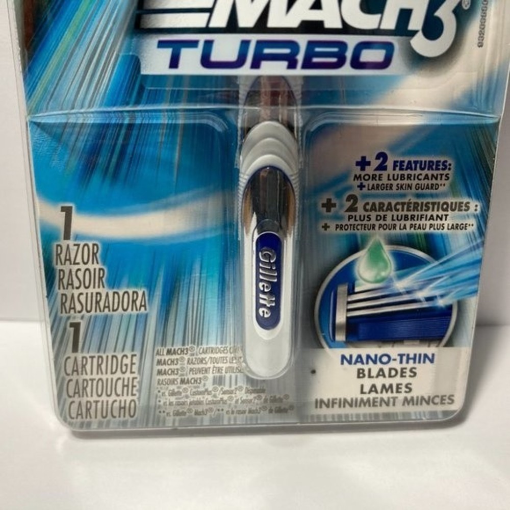 Gillette Mach 3 Turbo Men's Razor - Picture 4 of 16
